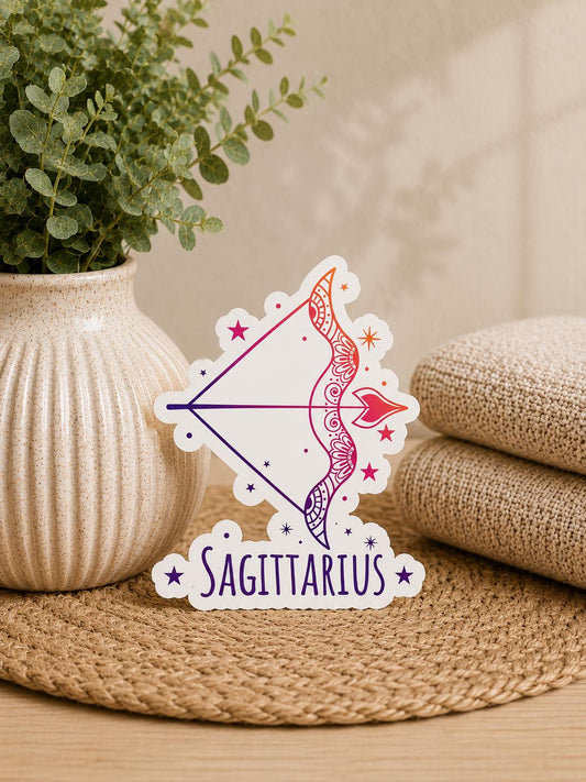 Sagittarius Zodiac Astrology Sign: Waterproof Vinyl Sticker