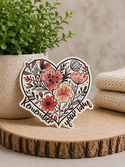 Remember Your Why: Waterproof Vinyl Sticker
