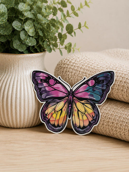 Pastel Butterfly: Waterproof Vinyl Sticker