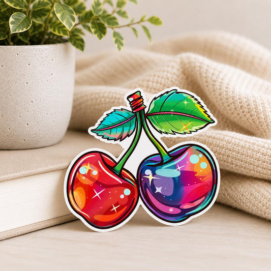 Cherries: Waterproof Vinyl Sticker