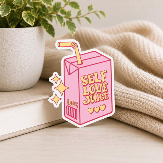 Self Love Juice: Waterproof Vinyl Sticker