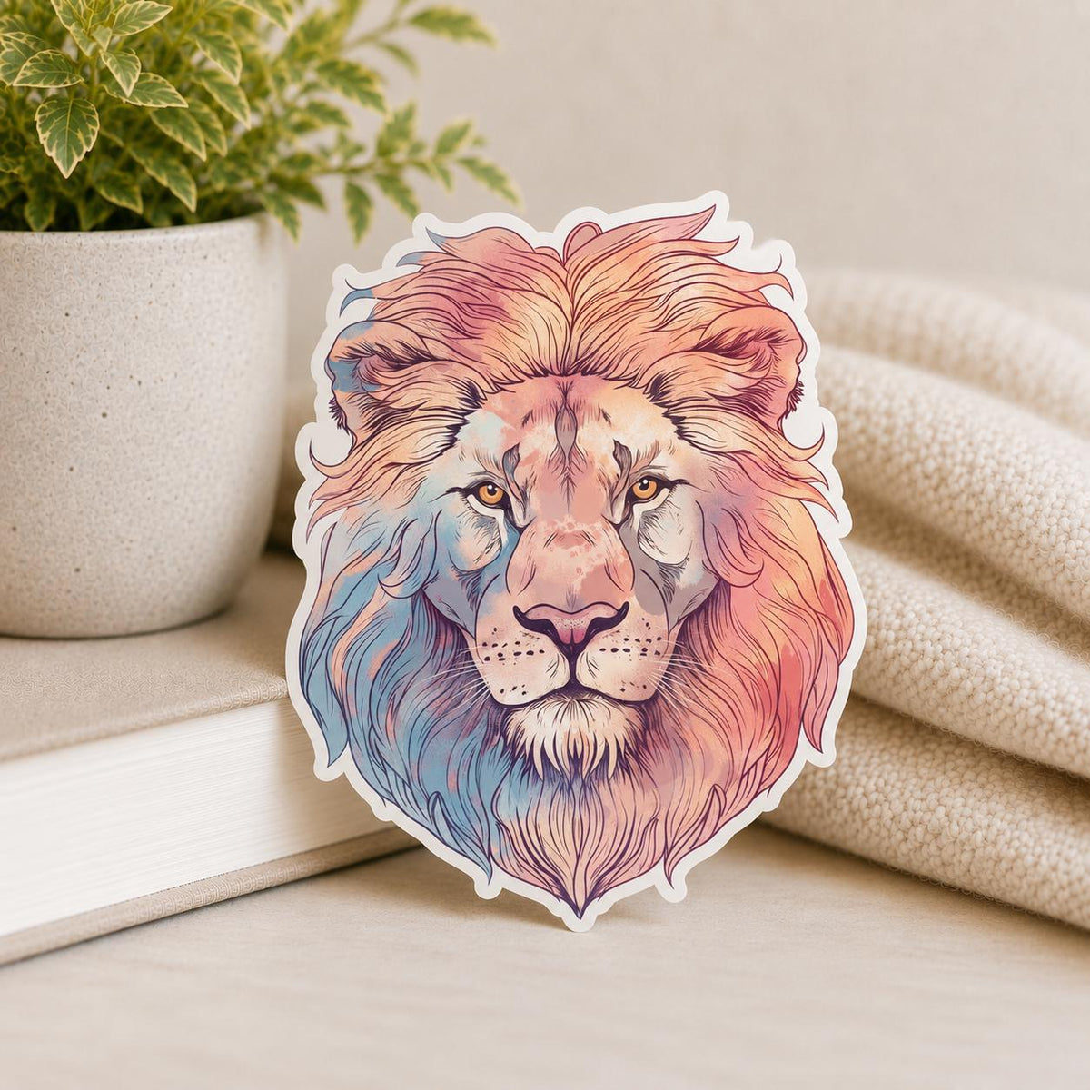 Leo Lion: Waterproof Vinyl Sticker