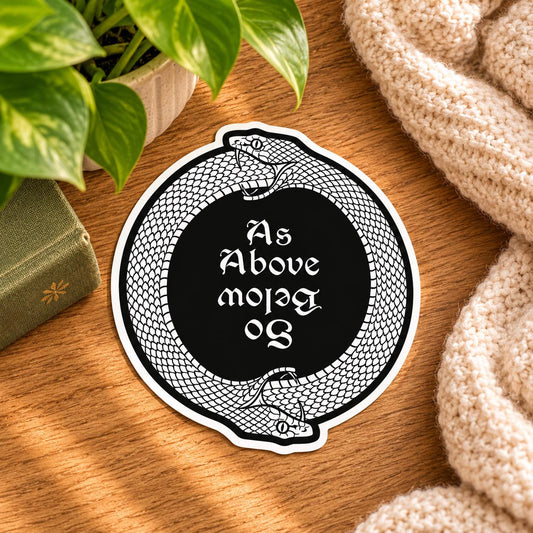 As Above So Below Sticker : Vinyl WATERPROOF Sticker