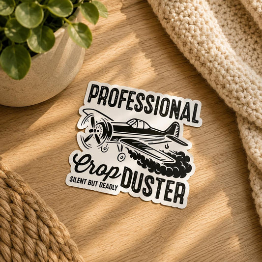 Professional Crop Duster Sticker: Vinyl WATERPROOF Sticker
