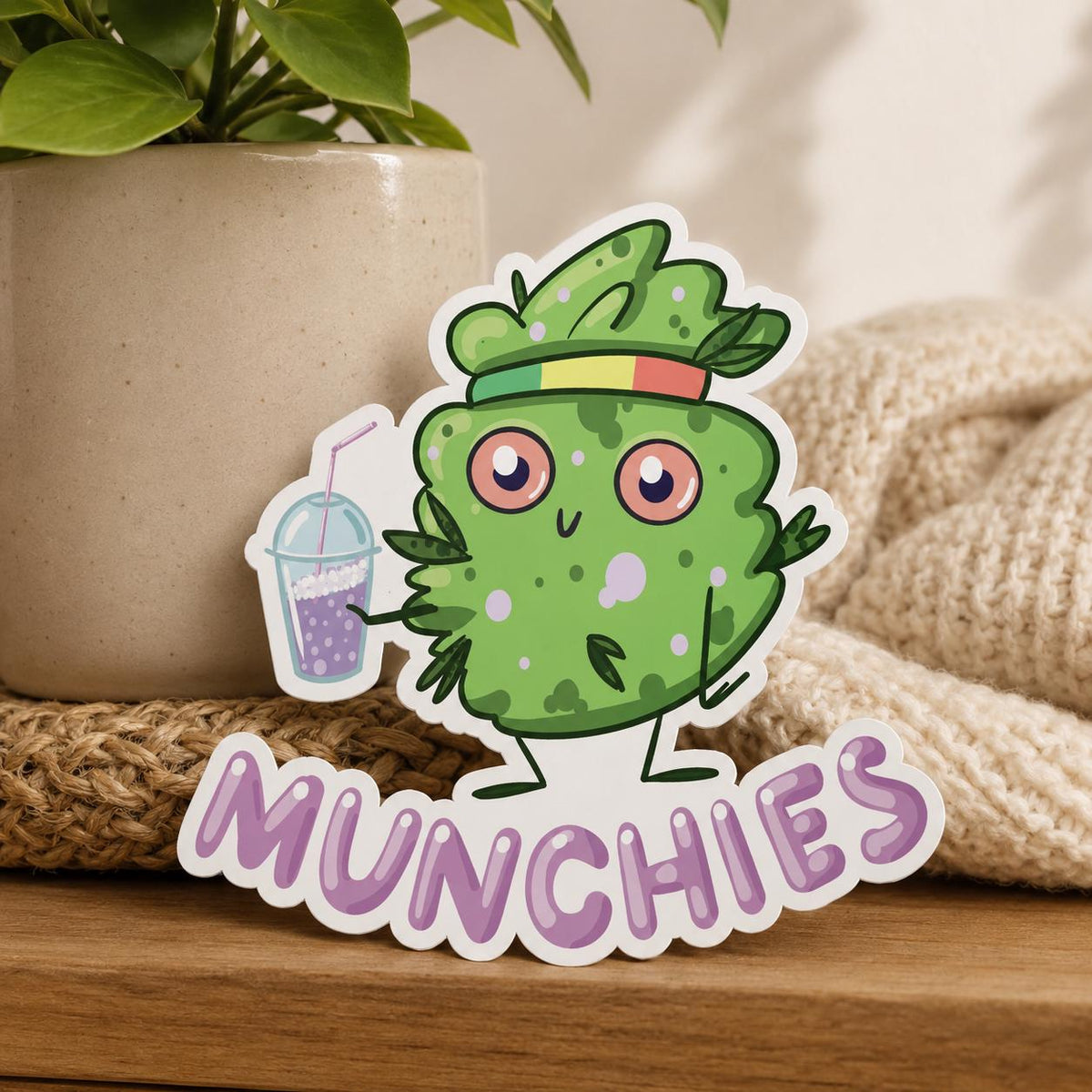 Munchies Weed Sticker : Vinyl WATERPROOF Sticker
