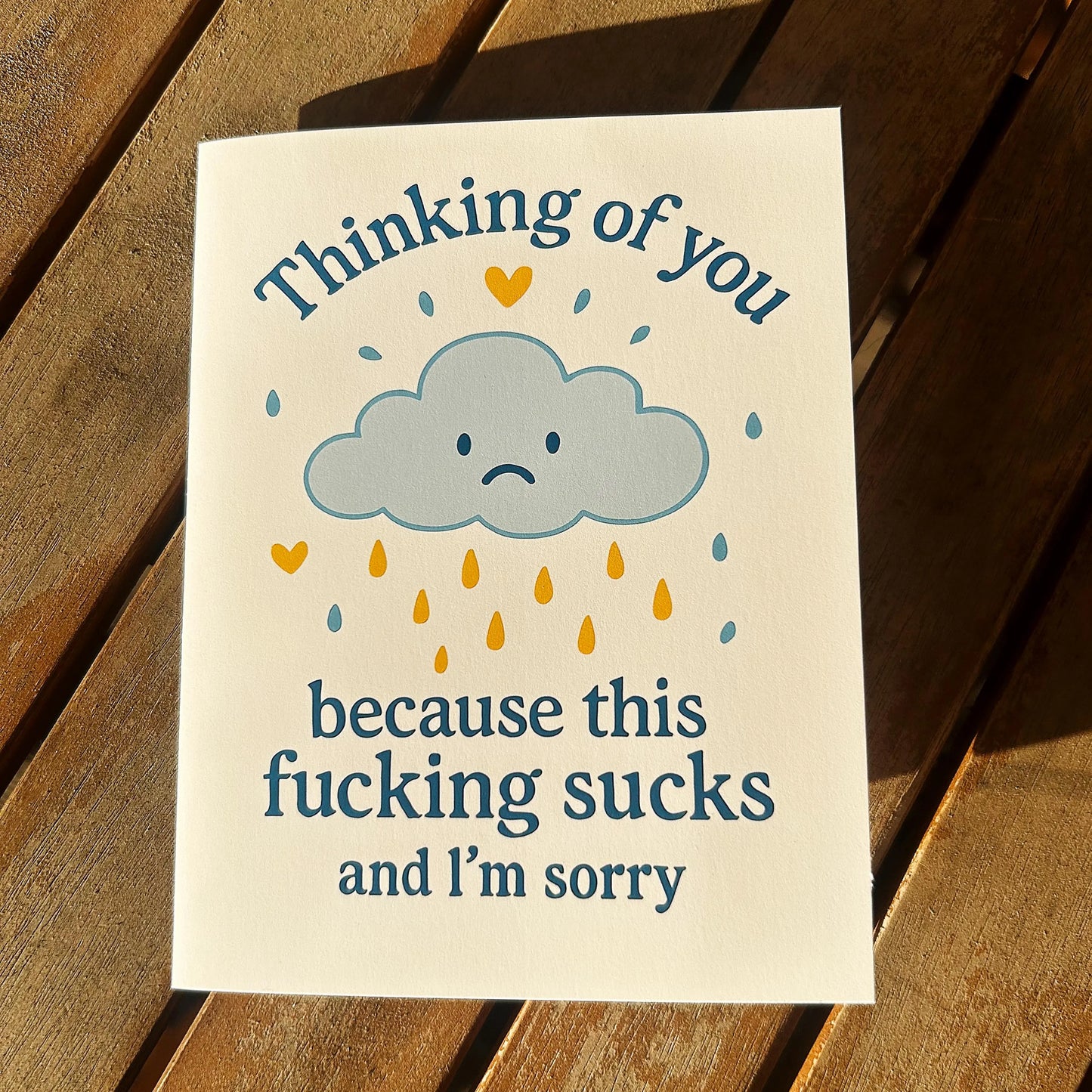 Funny Sympathy Card – “This Fucking Sucks” – Thinking of You Card